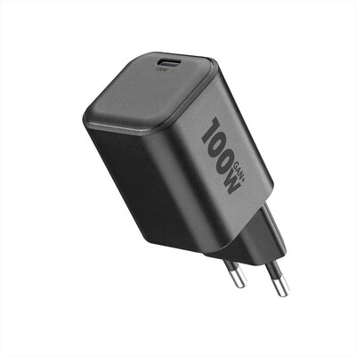 CELLULARLINE - Caricabatterie da rete 100W ACH USB-C GAN+ 100W-Nero