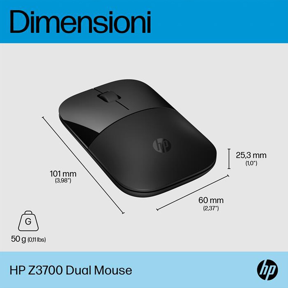 Immagine del prodotto HP - Z3700 DUAL MOUSE-Nero