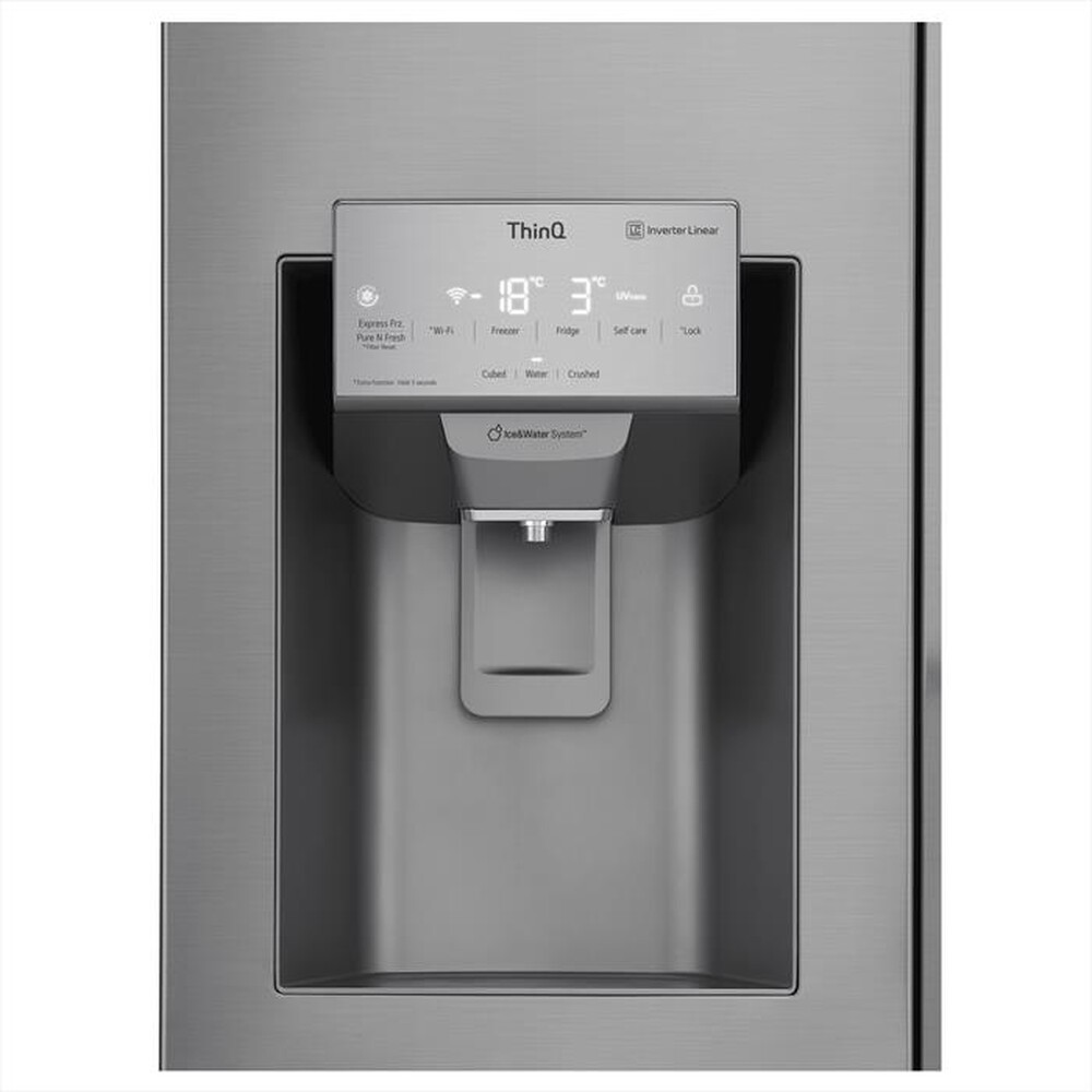 "LG - Frigorifero side by side GML643PZ6F Classe F 517L-Stainless steel"