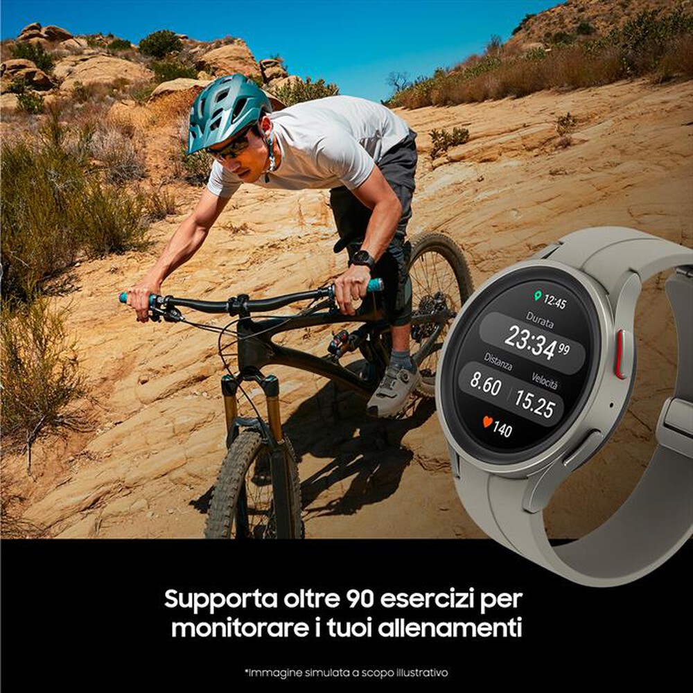 Immagine del prodotto SAMSUNG - GALAXY WATCH5 PRO 45MM BT, 1.5+16 GB-Gray Titanium