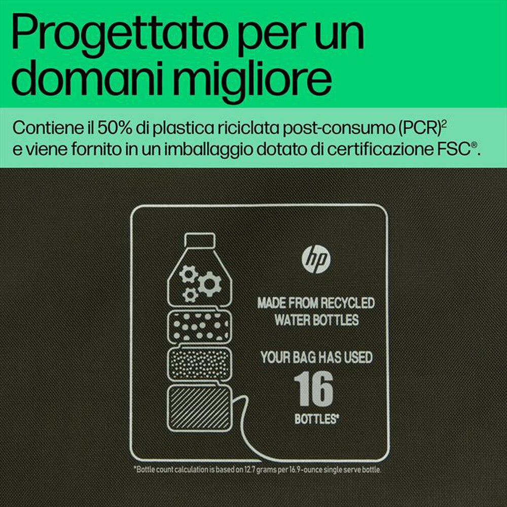 "HP - Borsa SLEEVE MODULAR per Notebook fino a 15,6\"-Verde"