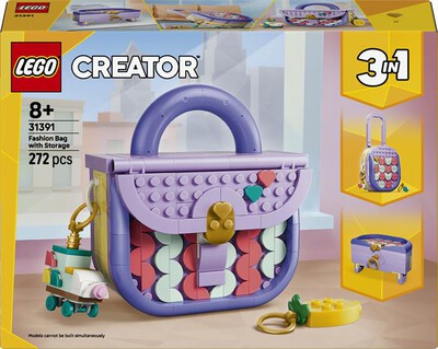 LEGO - CREATOR Borsetta alla Moda Portaoggetti - 31391-Multicolore