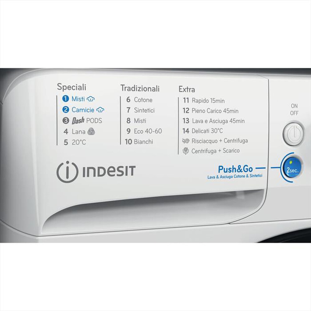 "INDESIT - Lavasciuga BDE 96436 WKV IT 9/6 Kg Classe A-Bianco"
