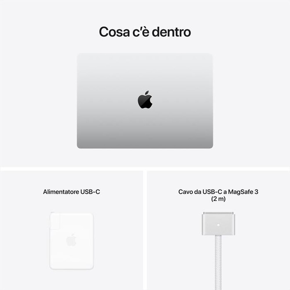 "APPLE - MacBook Pro 16\" M1 Pro 10-core 16-core 1TB SSD-Argento"