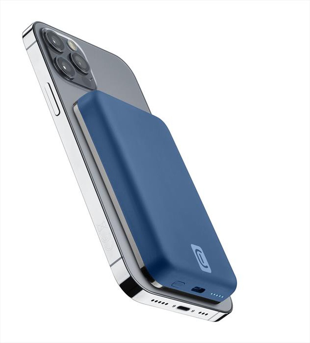 "CELLULARLINE - Power Bank PBMAGSFCOL5000WIRB-Blu"