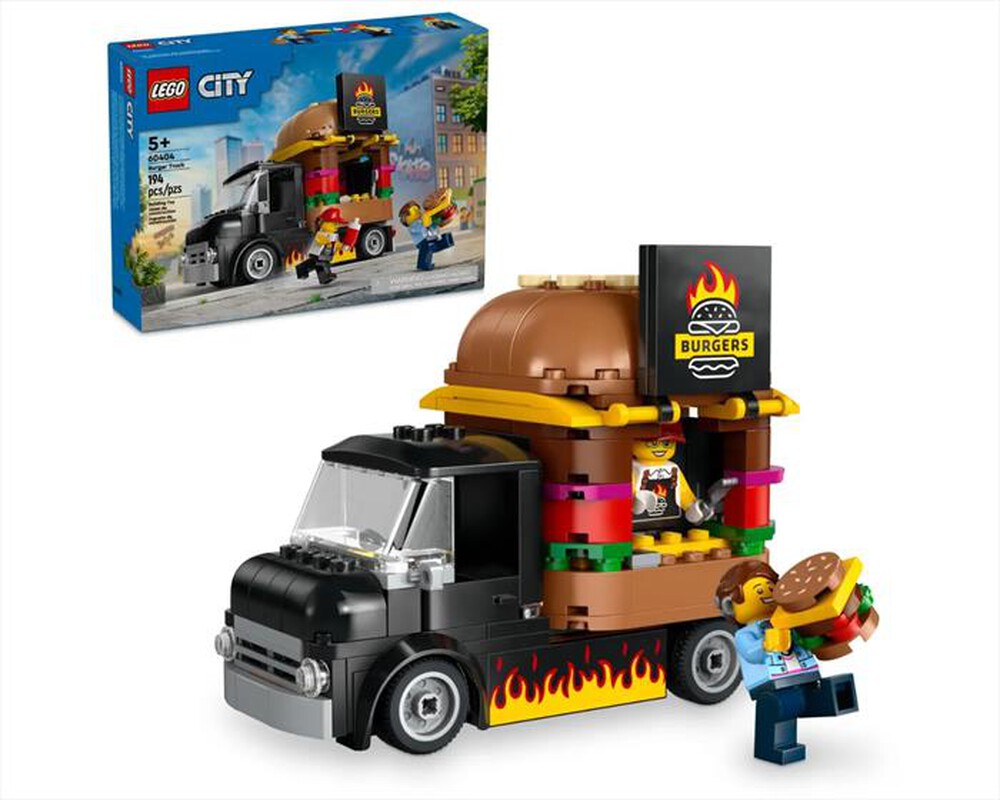 "LEGO - CITY Furgone degli hamburger - 60404-Multicolore"