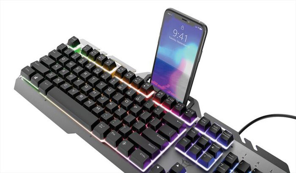 Immagine del prodotto TRUST - GXT853 ESCA METAL KEYBOARD IT-Black - Illuminated
