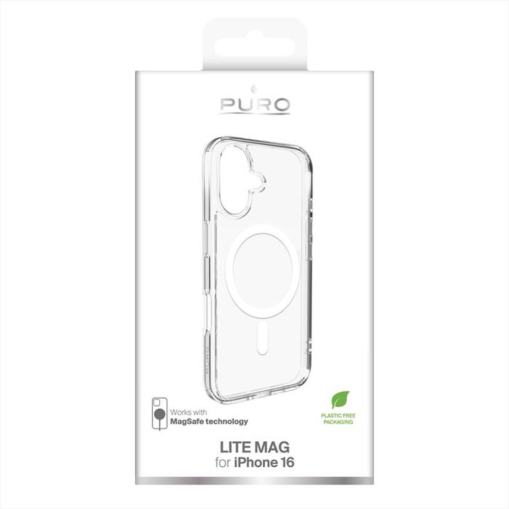 Immagine del prodotto PURO - Cover Mag PUIPC1661LITEMAGTR per iPhone 16-Trasparente