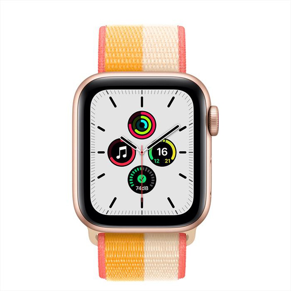 "APPLE - Watch SE GPS+Cellular 40mm Alluminio Oro-Sport Loop Mais/Bianco"