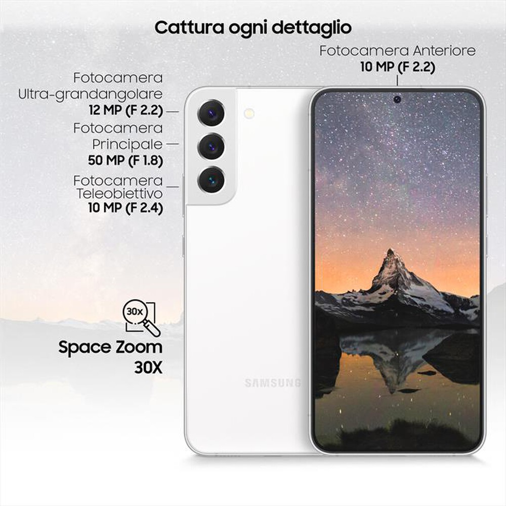"SAMSUNG - GALAXY S22+ 256GB-Phantom White"