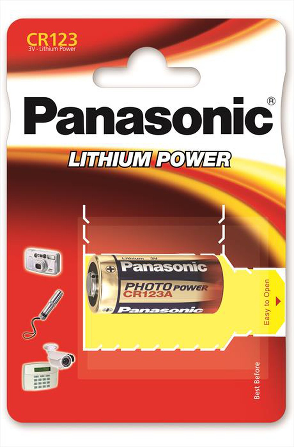 "PANASONIC - CR-123AL/1BP"