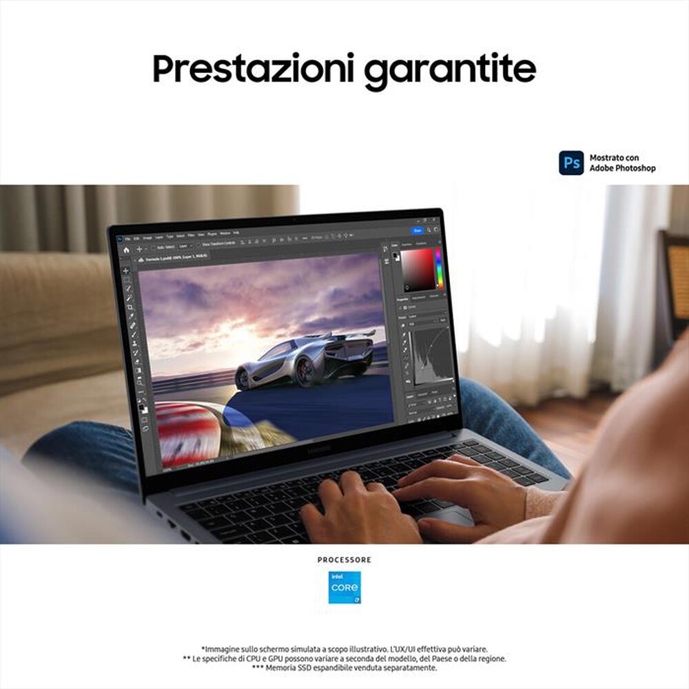 "SAMSUNG - Notebook GALAXY BOOK4 Core i7-Gray"