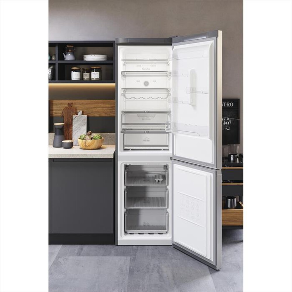 "HOTPOINT ARISTON - Frigorifero combinato HAFC9 TT43SX O3 Classe D-Acciaio inossidabile"