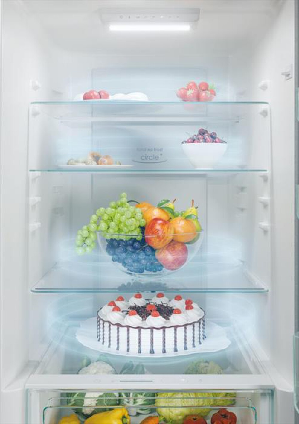 "CANDY - Frigorifero combinato CCE3T618ES Classe E"