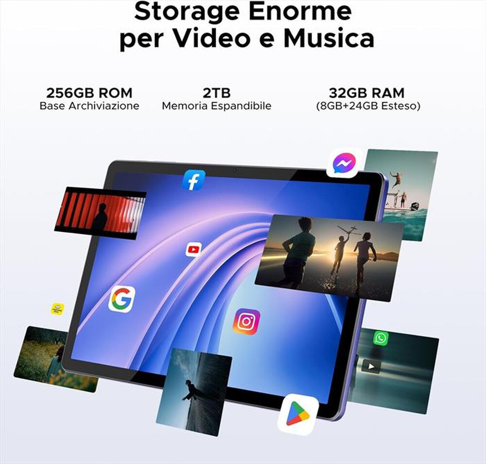 Immagine del prodotto DOGEE - Tablet 11 Pollici Android 16 TAB G6+-nebula grey