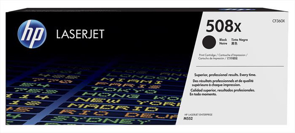 "HP - TONER NERO HP 508X-Nero, alta capacità"