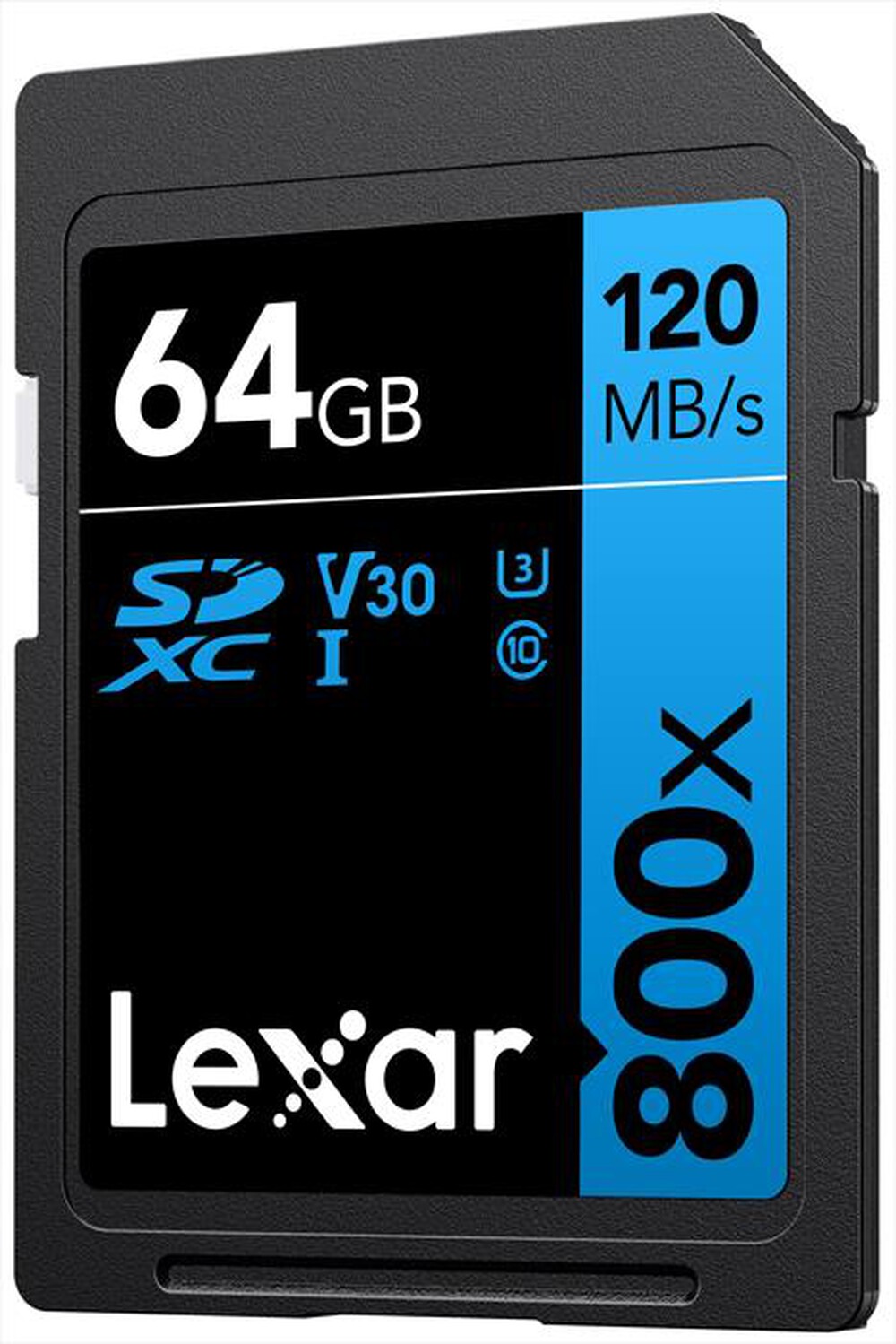 "LEXAR - 64GB SDXC PROFESSIONAL 800X-Black/Blue"