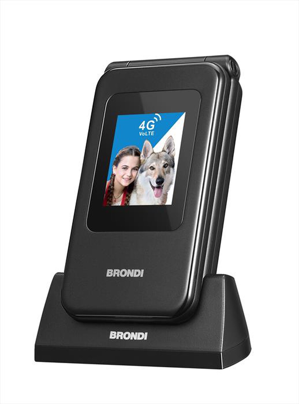 Immagine del prodotto BRONDI - Cellulare AMICO SPECIALE 4G-BLACK METAL