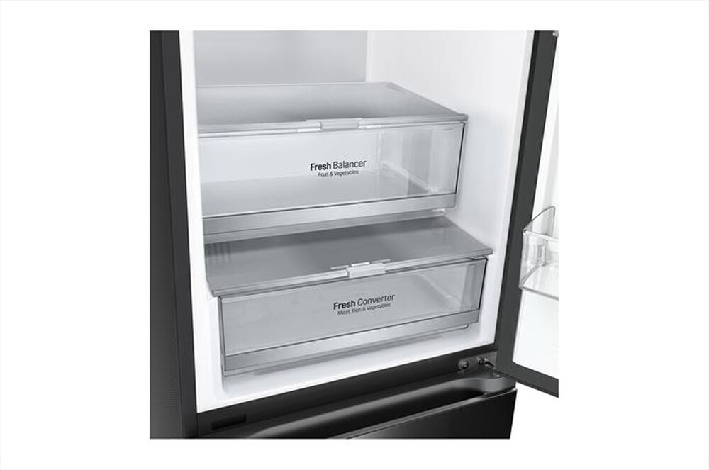 "LG - Frigorifero combinato GBB72BM9DQ Classe D 387 lt-Nero"