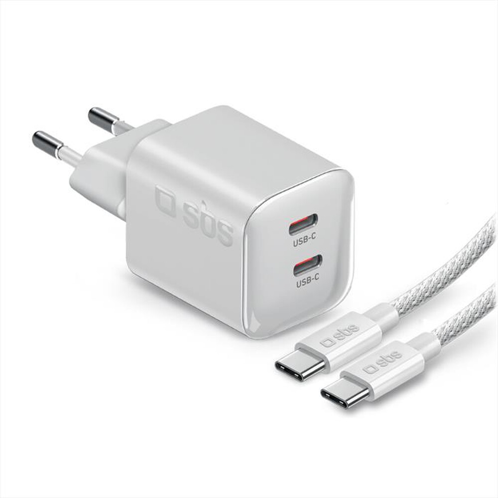 Immagine del prodotto SBS - Caricatore GaN Mini 100W Dual USB-C-bianco