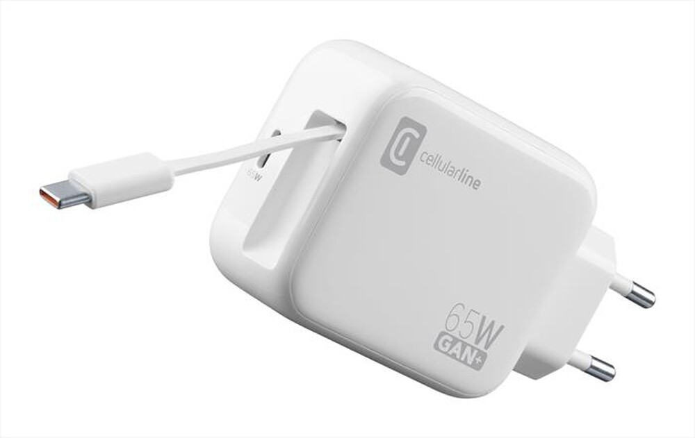 Immagine del prodotto CELLULARLINE - RETRACTABLE POWER 65W-Bianco