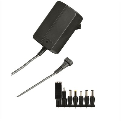 HAMA - ALIMENT.DA RETE ECO 1000 MAH/12W, 7 AD. - Nero