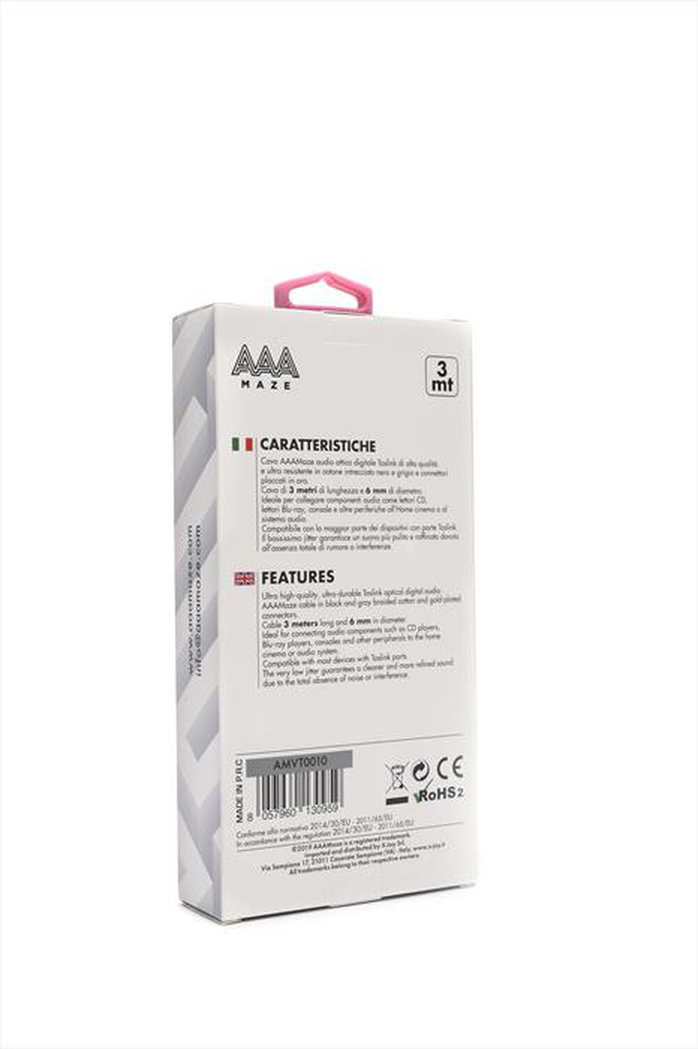 "AAAMAZE - CAVO OTTICO ULTRA PREMIUM TOSLINK 3 METRI"