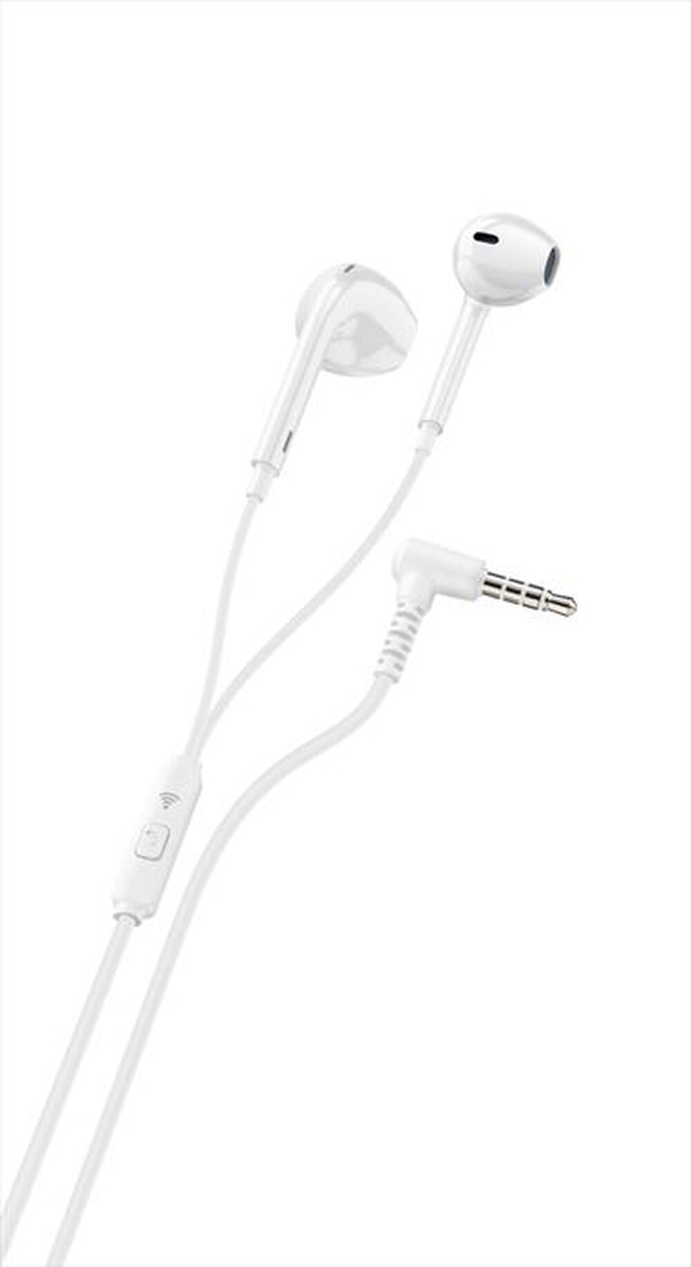 CELLULARLINE - PLAUCAPW Auricolari con filo-Bianco