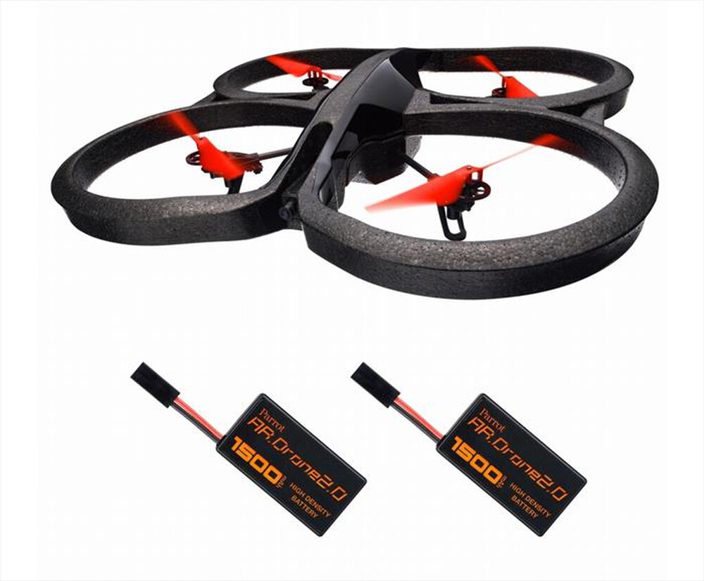 "PARROT - AR Drone 2.0 Power Edition +2 Batterie HD Incluse-NERO"