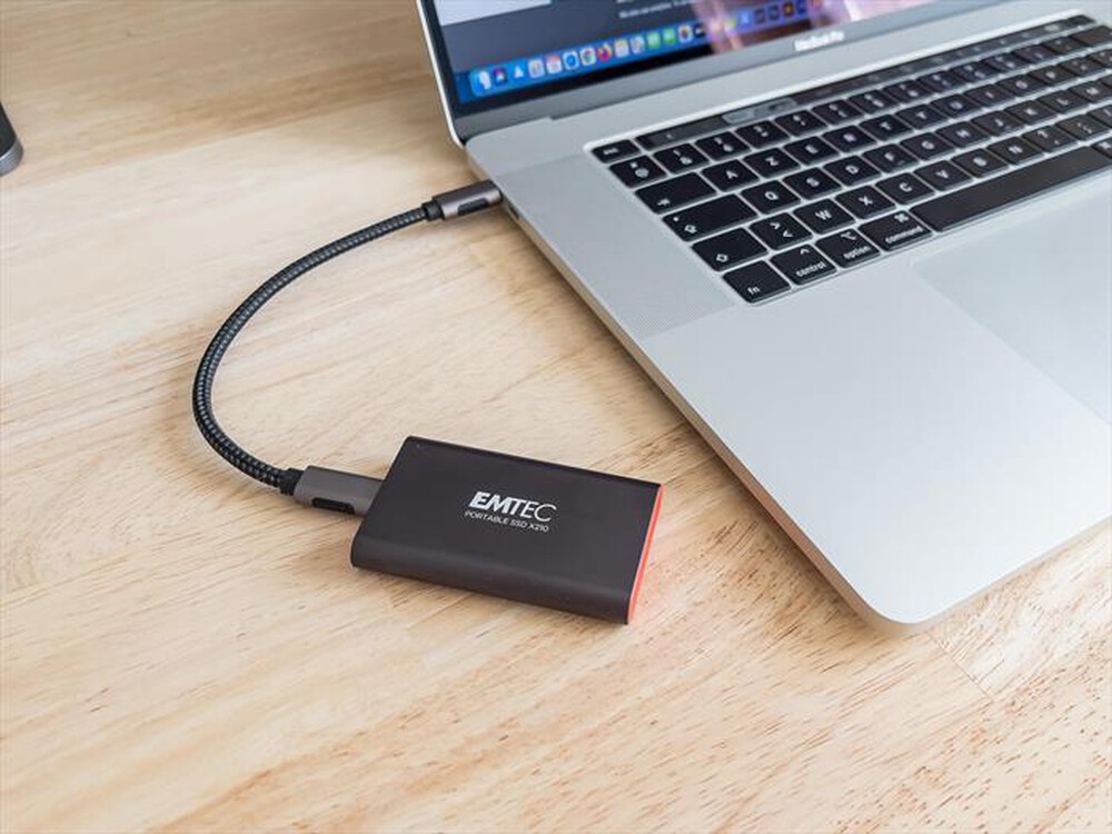 "EMTEC - Hard disk esterno ECSSD512GX210-Nero/Rosso"