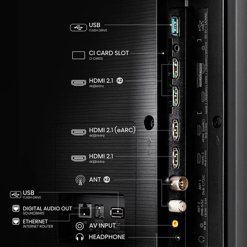 "HISENSE - Smart TV Q-LED UHD 4K 100\" 100E7NQ PRO-NERO"