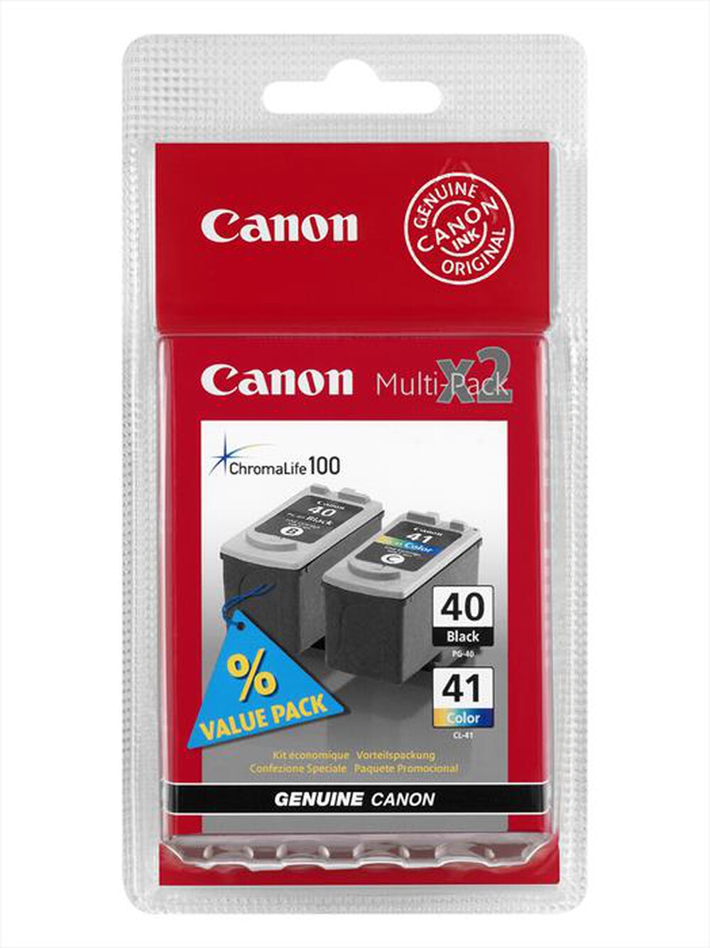 "CANON - PG-40 + CL-41 MULTIPACK-Black + Color"