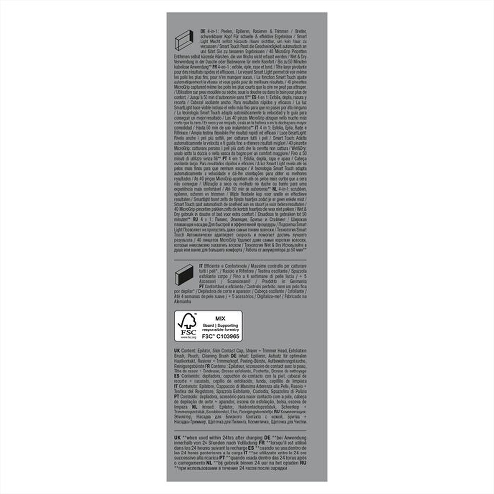 "BRAUN - Epilatore SILK-ÉPIL 9 9-061-BIANCO/ARGENTO"