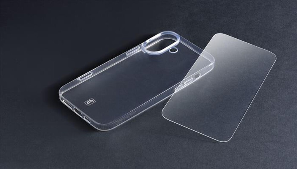"CELLULARLINE - Cover case PROTECTION KIT per iPhone 16-Transparent"