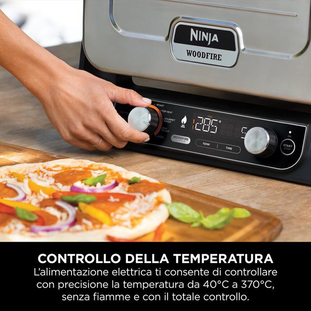 "NINJA - Forno elettrico da esterno pizza/arrosti Woodfire-Rame"