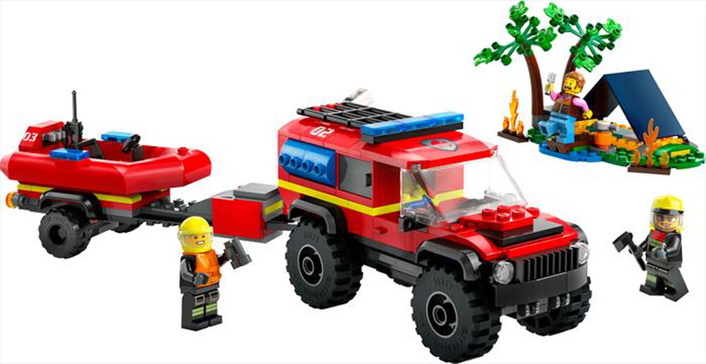Immagine del prodotto LEGO - CITY Fire Fuoristrada antincendio e gommone 60412