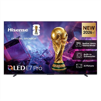 HISENSE - Smart TV 100" QLED 4K 100E7S PRO 144Hz-NERO