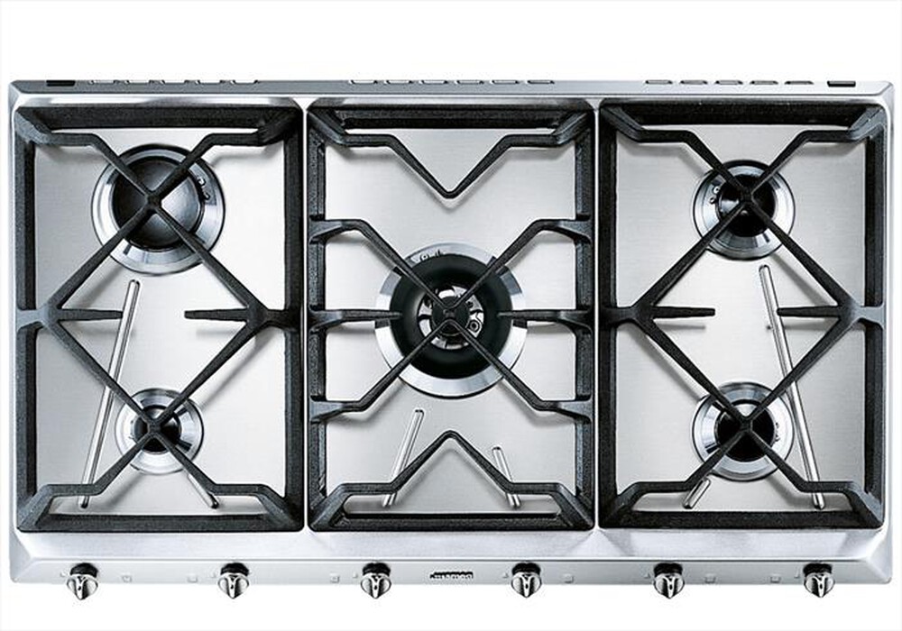 "SMEG - Piano cottura a gas SRV596GH5 5 fuochi 88,5cm-Inox"