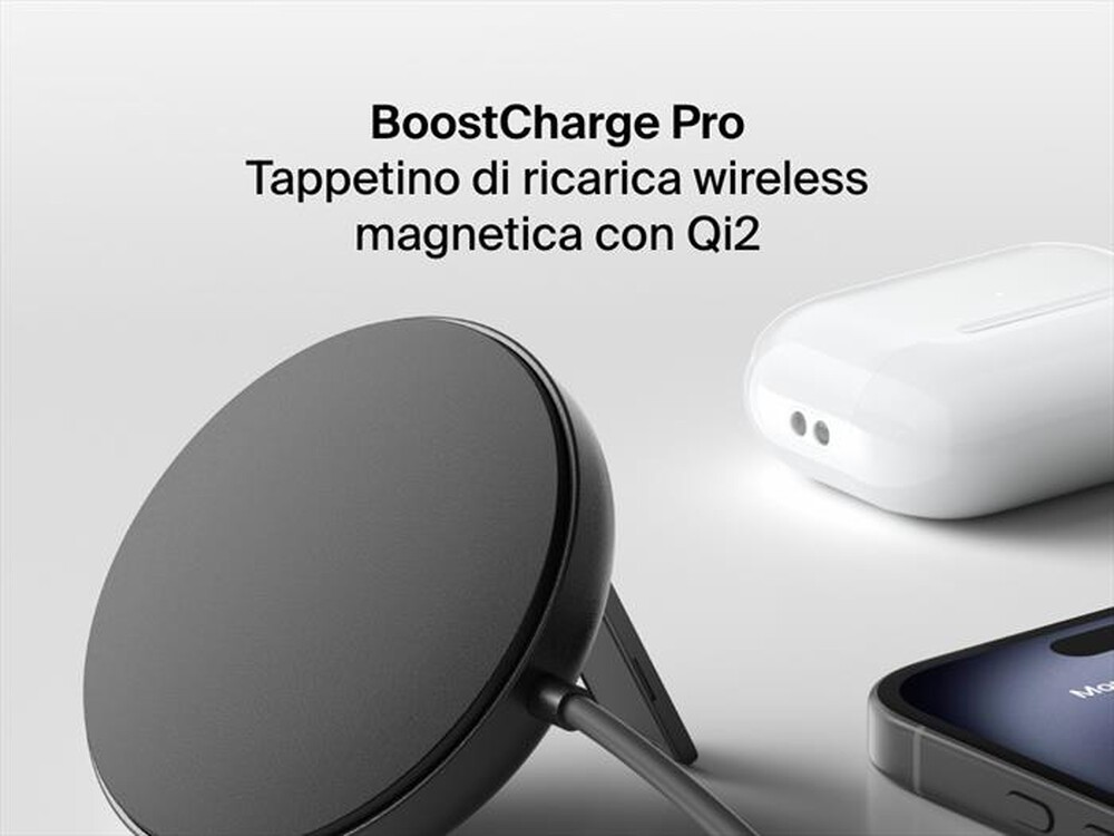 Immagine del prodotto BELKIN - TAPPETINO DI RICARICA WIRELESS MAGNETICA QI2 15W-Nero