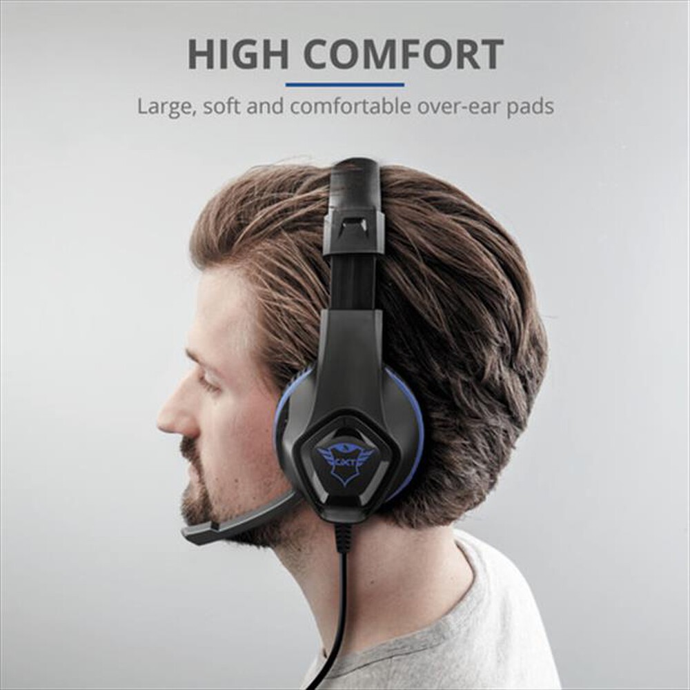 "TRUST - GXT404B RANA HEADSET PS4-Black/Blue"