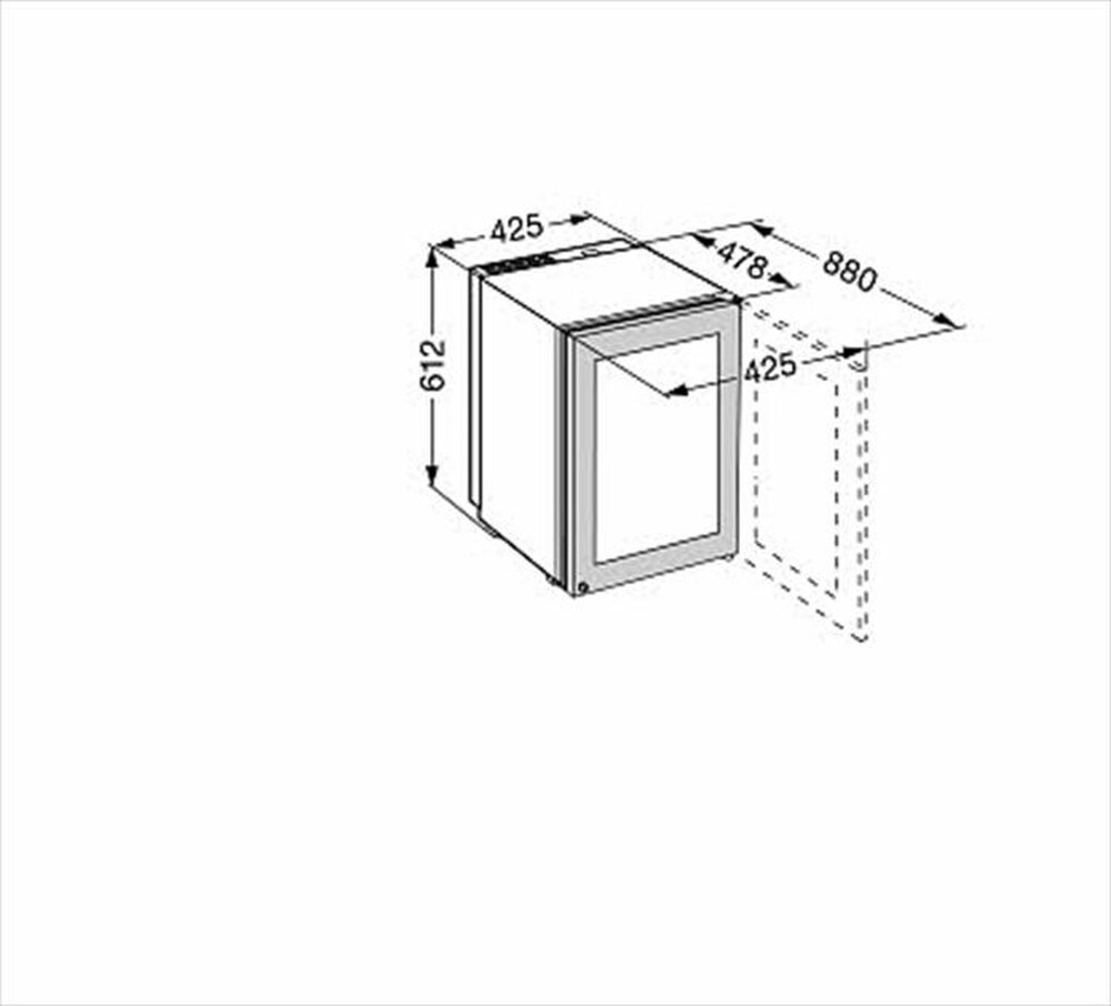 "LIEBHERR - ZKes 453 Humidor-Vetro/acciaio"
