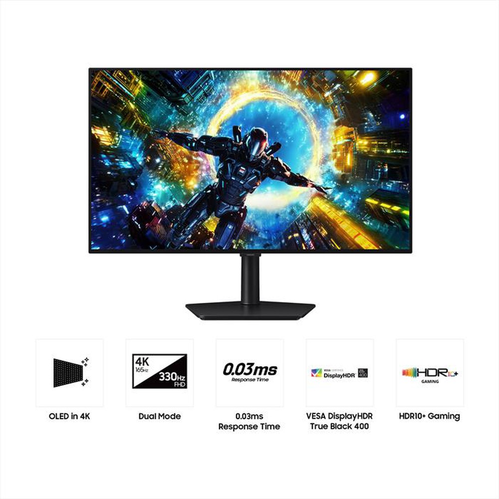 Immagine del prodotto SAMSUNG - Monitor Gaming 32" 4K Odyssey OLED G7 - G732H-Black