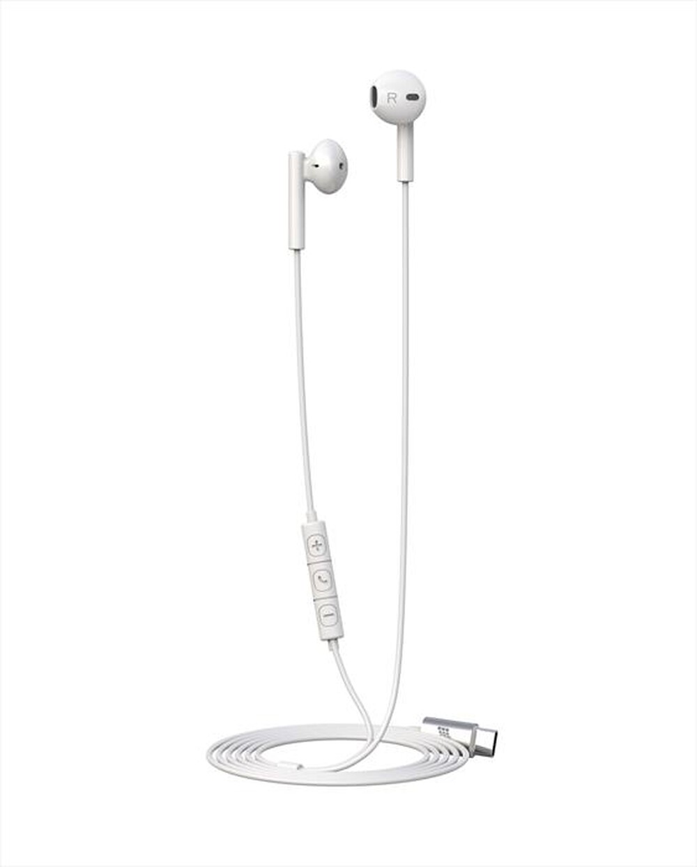 Immagine del prodotto TECHLIFE - Auricolari a filo USB-C con microfoni integrati-WHITE
