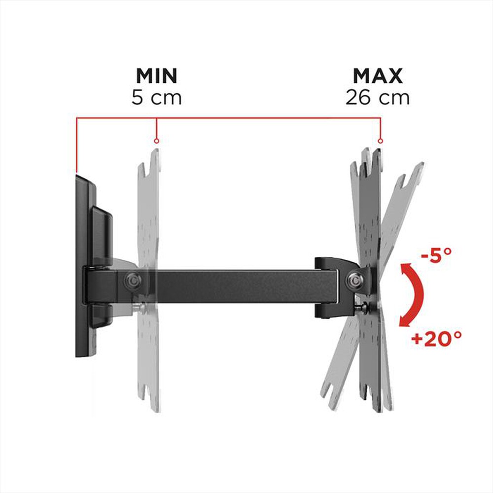 Immagine del prodotto MELICONI - Supporto TV FLATSTYLE FR 200 IT-Nero