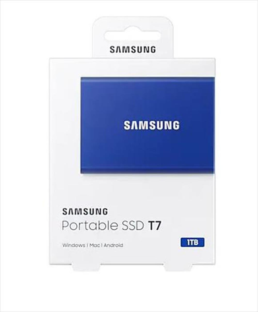 Immagine del prodotto SAMSUNG - MU-PC1T0H/WW - SSD T7 USB 3.2 1 TB-Blu