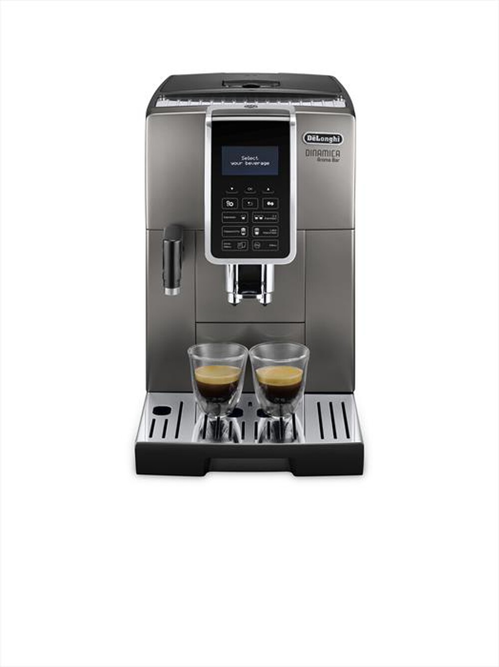 "DE LONGHI - Macchina da caffè Dinamica Aroma Bar ECAM359.57.TB-Titanio Nero"