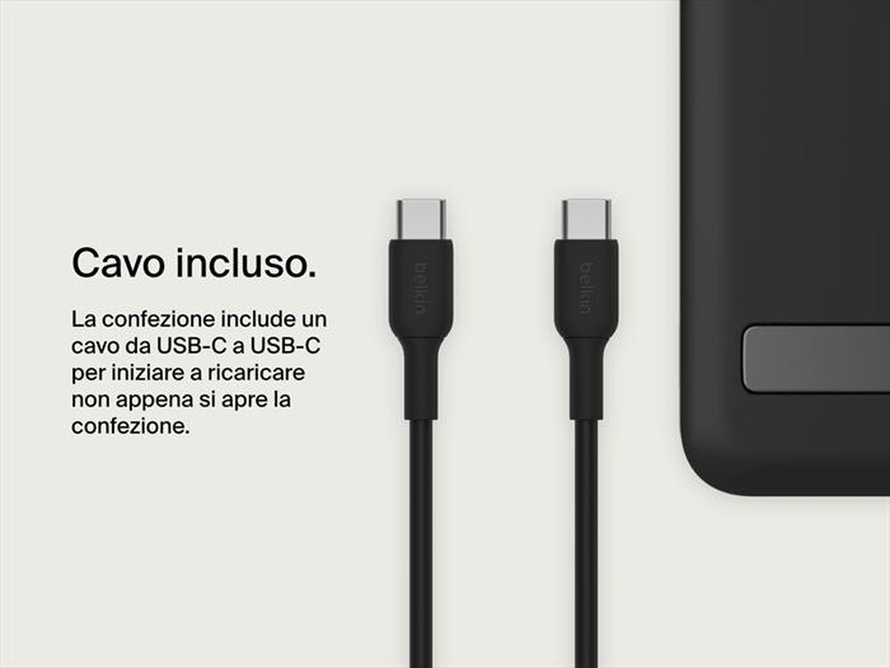 Immagine del prodotto BELKIN - Power bank per ricarica wireless veloce 2.0-Nero