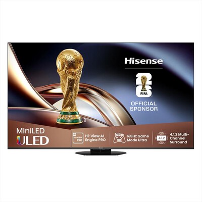 HISENSE - Smart Tv Mini LED PRO 85" 4K Ultra HD 85U8Q 165Hz-Metallo - Grigio Carbone