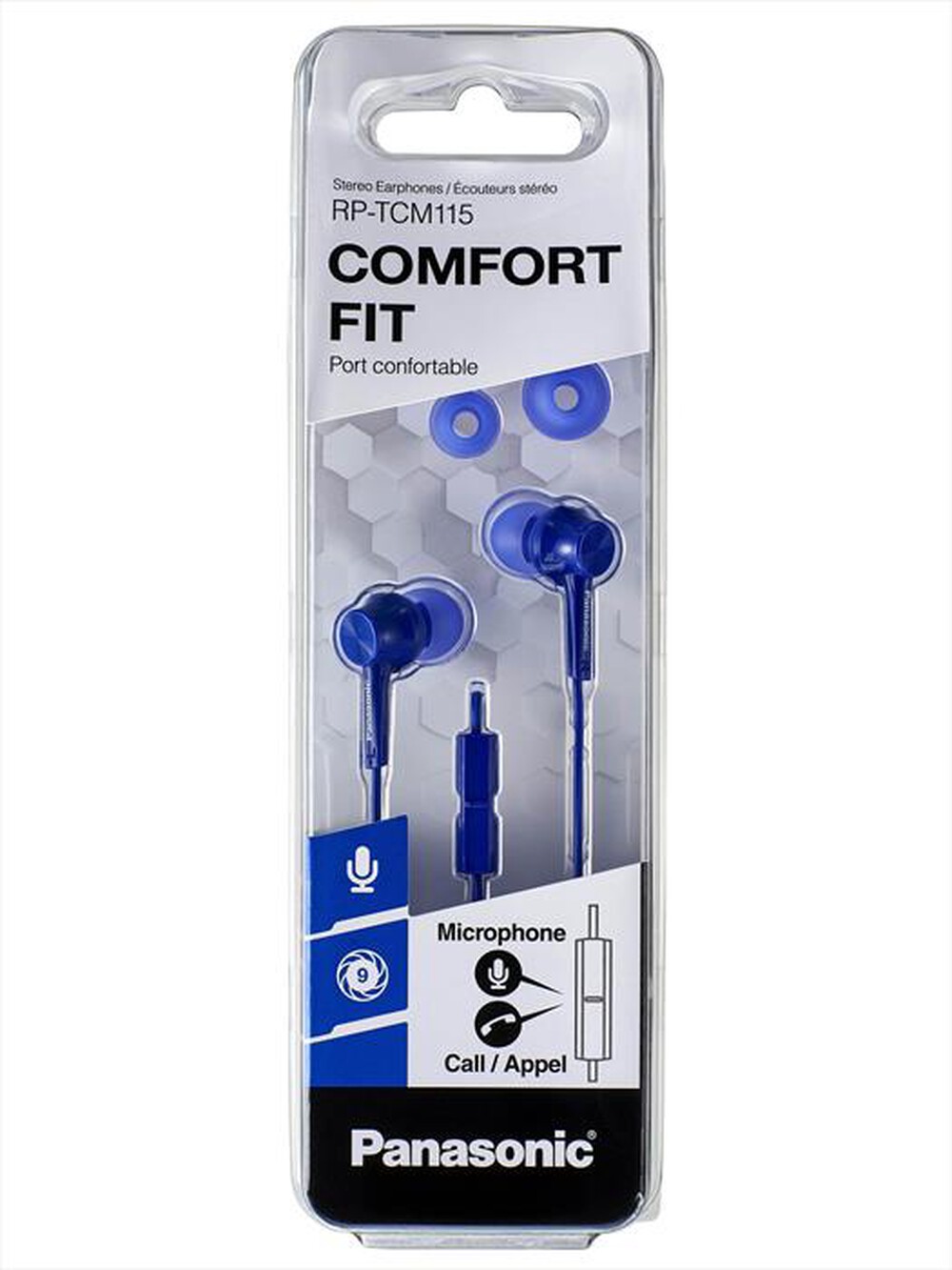 Immagine del prodotto PANASONIC - Auricolari in-ear con cavo RP-TCM115E-A-blu