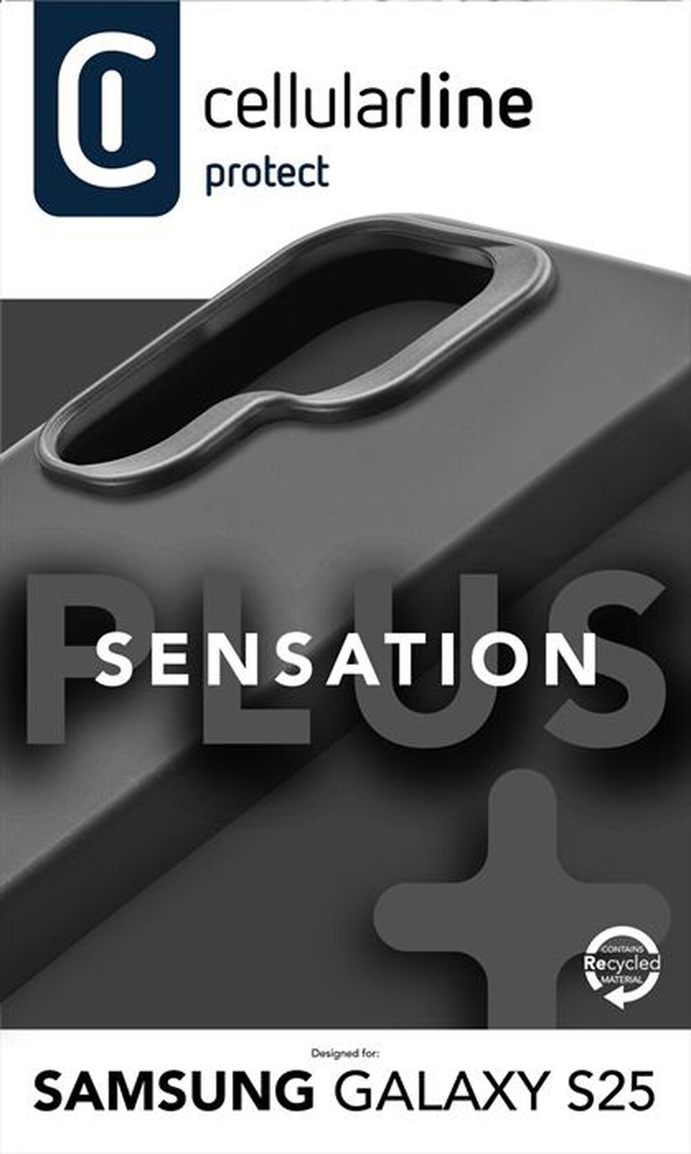 "CELLULARLINE - SENSATION+ - GALAXY S25-Nero"